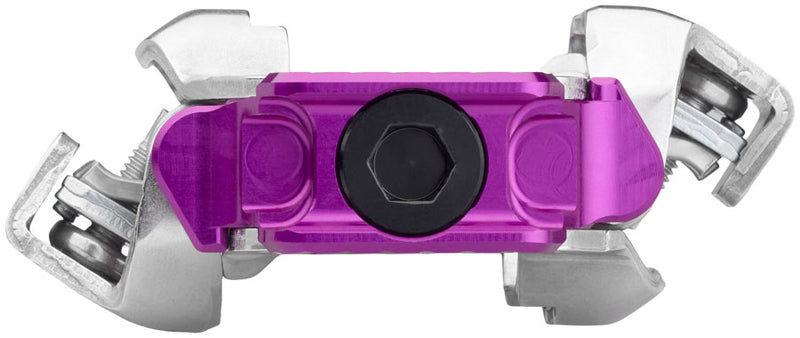Load image into Gallery viewer, Wolf Tooth ALT XC Clipless Pedals - Dual Sided Clipless Alloy 9/16" Ultraviolet Purple Pair Shimano SPD