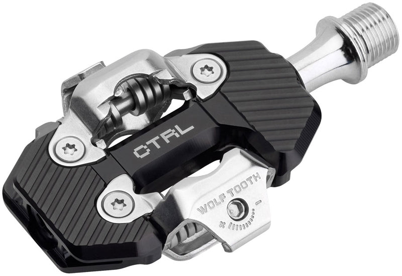 Load image into Gallery viewer, Wolf Tooth CTRL Trail Clipless Pedals - Dual Sided Clipless Alloy 9/16" BLK Pair Shimano SPD