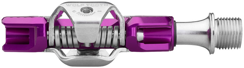 Load image into Gallery viewer, Wolf Tooth CTRL Trail Clipless Pedals - Dual Sided Clipless Alloy 9/16" Ultraviolet Purple Pair Shimano SPD
