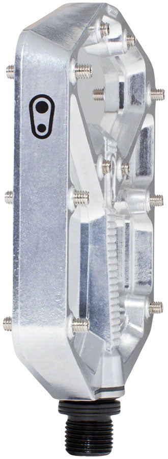 Load image into Gallery viewer, Crankbrothers Stamp 7 Pedals - Platform Aluminum 9/16" High Polish Silver Large
