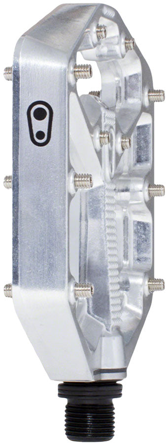 Load image into Gallery viewer, Crankbrothers Stamp 7 Pedals - Platform Aluminum 9/16" High Polish Silver Small
