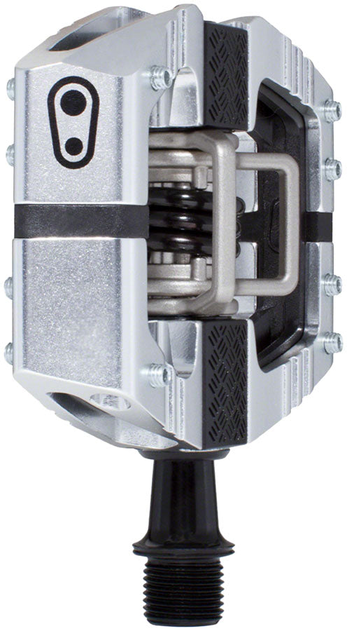 Load image into Gallery viewer, Crankbrothers Mallet E LS Pedals - Dual Sided Clipless Platform Aluminum 9/16" High Polish Silver