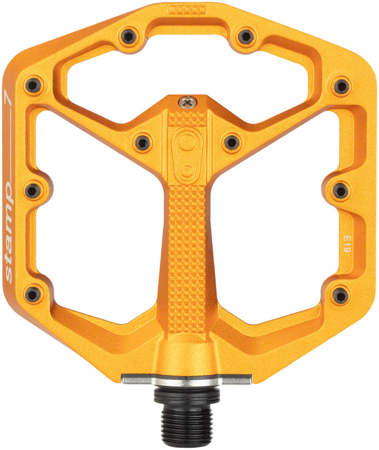 Load image into Gallery viewer, Crankbrothers Stamp 7 Pedals - Platform Aluminum 9/16" Orange Small