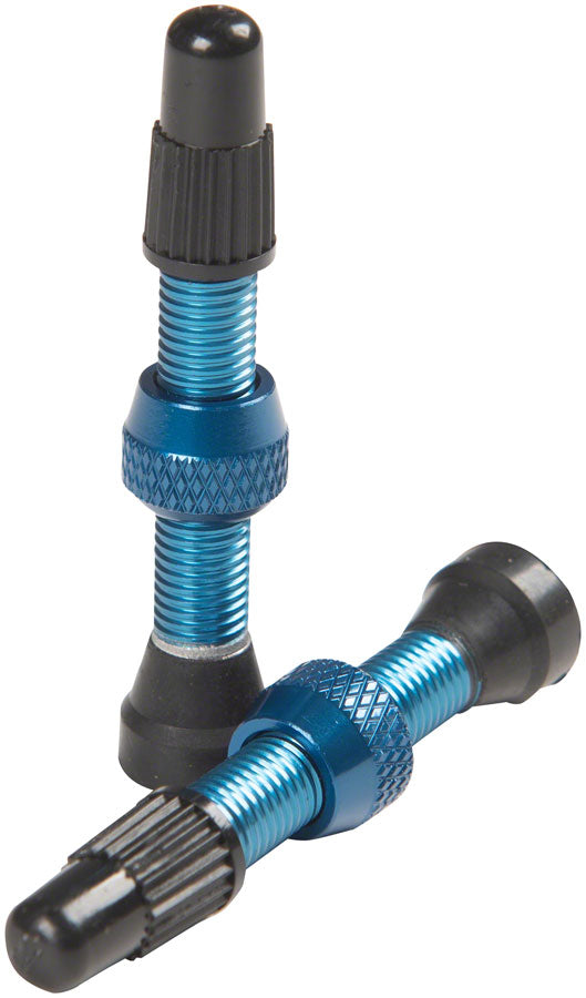 Load image into Gallery viewer, Stan's Alloy Valve Stems - 35mm Pair Blue