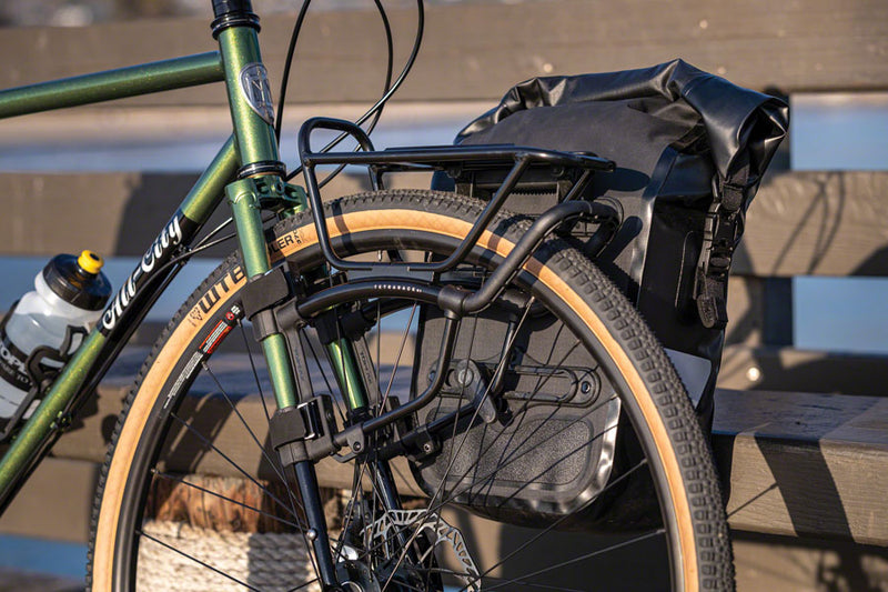 Load image into Gallery viewer, Topeak TetraRack R1 Front Rack Gravel/Road - Fork Blade Strap Mount QuickTrack Compatible BLK