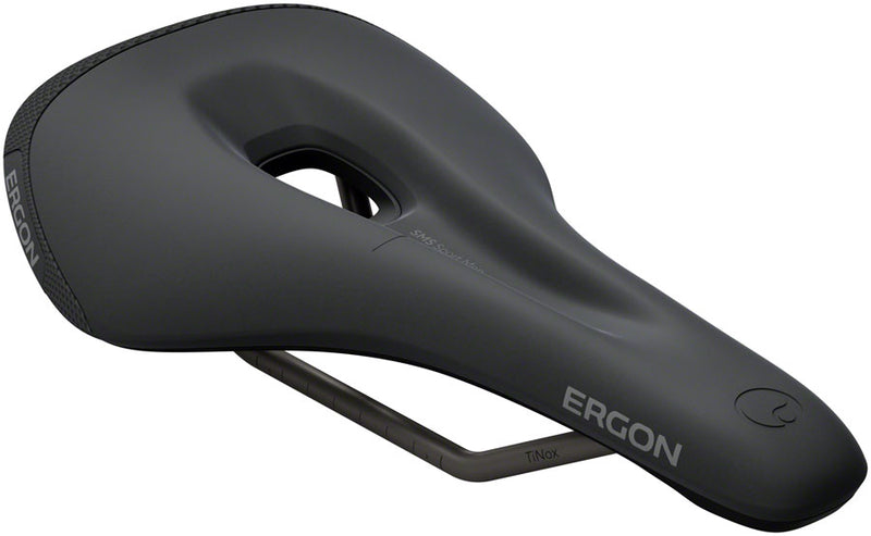 Load image into Gallery viewer, Ergon SMS Sport Saddle - TiNox XP Black Men's Small/Medium