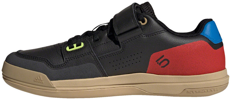 Load image into Gallery viewer, Five Ten Hellcat Mountain Clipless Shoes - Mens Core Black/Core Black/Red 9