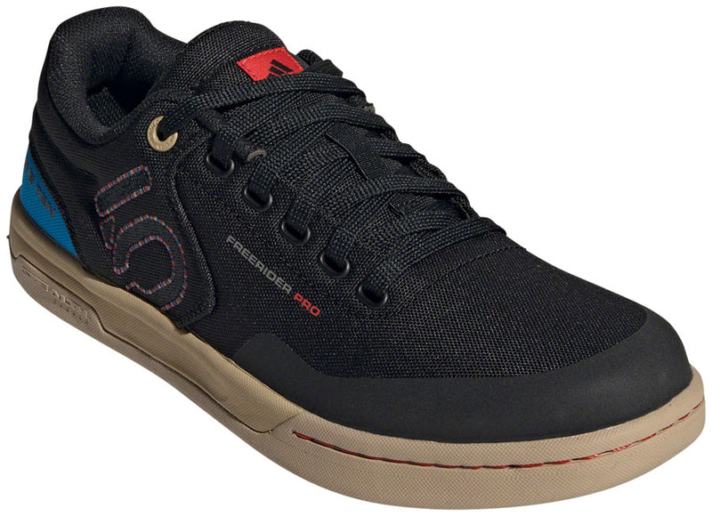 Load image into Gallery viewer, Five Ten Freerider Pro Canvas Flat Shoes - Mens Core BLK/Carbon/Pulse Lime 10