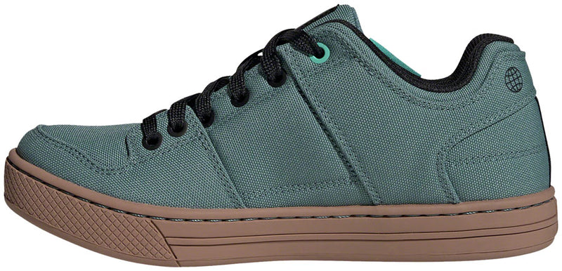 Load image into Gallery viewer, Five Ten Freerider Canvas Flat Shoes - Women's Hazy Emerald/Core BLK/Acid Mint 10.5