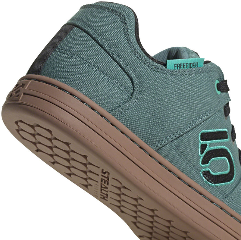 Load image into Gallery viewer, Five Ten Freerider Canvas Flat Shoes - Women's Hazy Emerald/Core BLK/Acid Mint 10.5