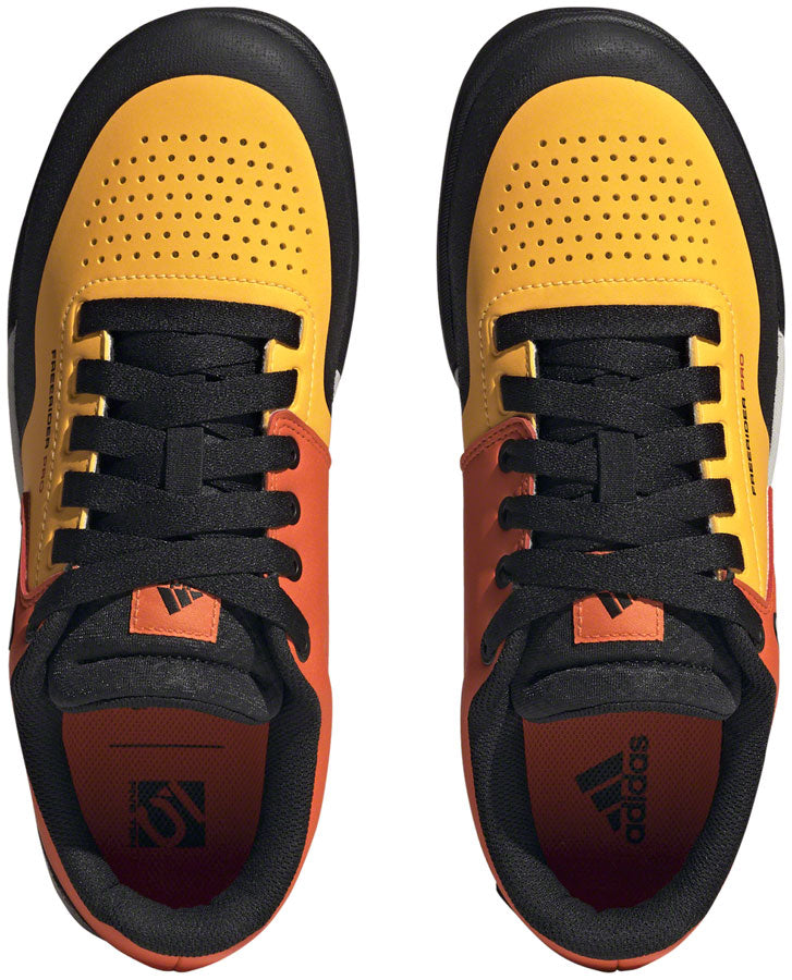 Load image into Gallery viewer, Five Ten Freerider Pro Flat Shoes - Men's Solar Gold/Ftwr White/Impact Orange 9.5