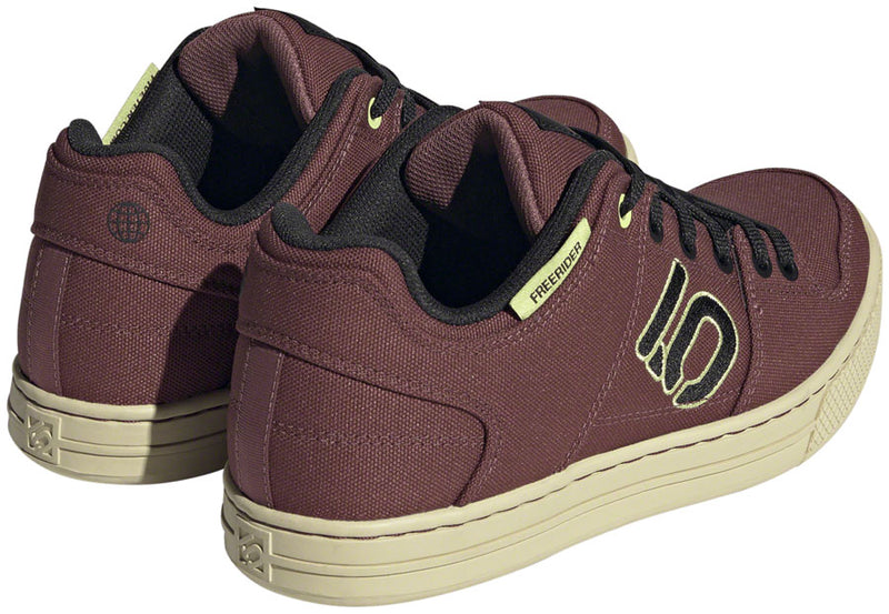Load image into Gallery viewer, Five Ten Freerider Canvas Flat Shoes - Women's Quiet Crimson/Core Pulse Lime 8.5
