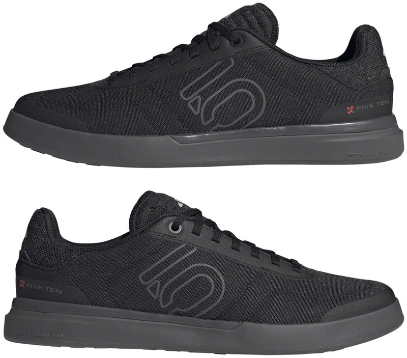 Load image into Gallery viewer, Five Ten Sleuth Deluxe Canvas Flat Shoes - Mens Core BLK/Gray Five/Ftwr White 6.5