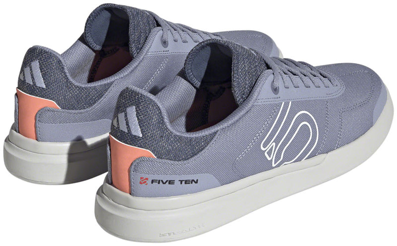 Load image into Gallery viewer, Five Ten Sleuth Deluxe Canvas Flat Shoes - Women's Silver Violet/Ftwr White/Coral 10