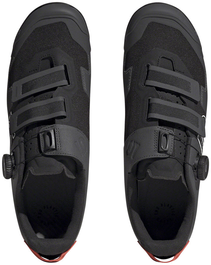 Load image into Gallery viewer, Five Ten Kestrel BOA Mountain Clipless Shoes - Men's Core BLK/Ftwr White/Impact Orange 11.5