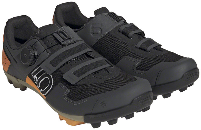 Load image into Gallery viewer, Five Ten Kestrel BOA Mountain Clipless Shoes - Men's Core BLK/Ftwr White/Impact Orange 12