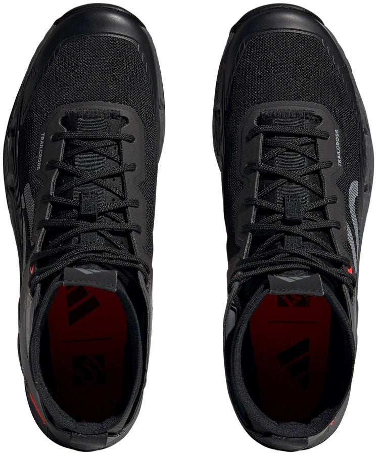 Load image into Gallery viewer, Five Ten Trailcross Mid Pro Flat Shoes - Men's Core BLK/Gray Two/Solar Red 11.5