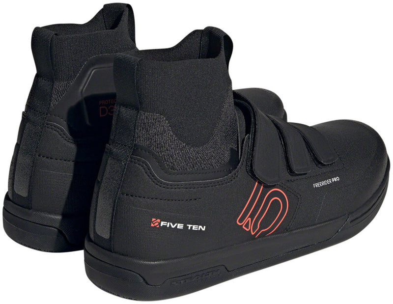 Load image into Gallery viewer, Five Ten Freerider Pro Mid VCS Flat Shoes - Men's Core BLK/Solar Red/Gray Three 11.5