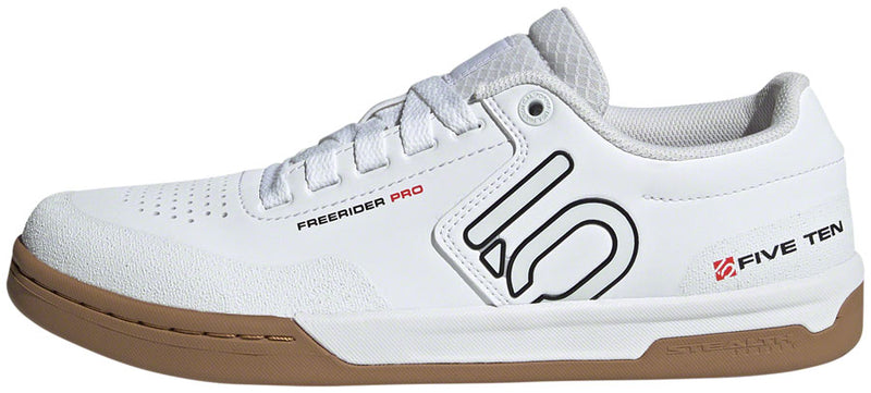 Load image into Gallery viewer, Five Ten Freerider Pro Flat Shoes - Men's FTWR White/Core Black/Red 6