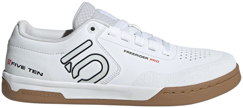 Load image into Gallery viewer, Five Ten Freerider Pro Flat Shoes - Men's FTWR White/Core Black/Red 7.5