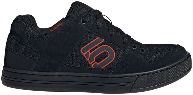 Load image into Gallery viewer, Five Ten Freerider Flat Shoes - Men's Core Black/Red/Gray Five 14
