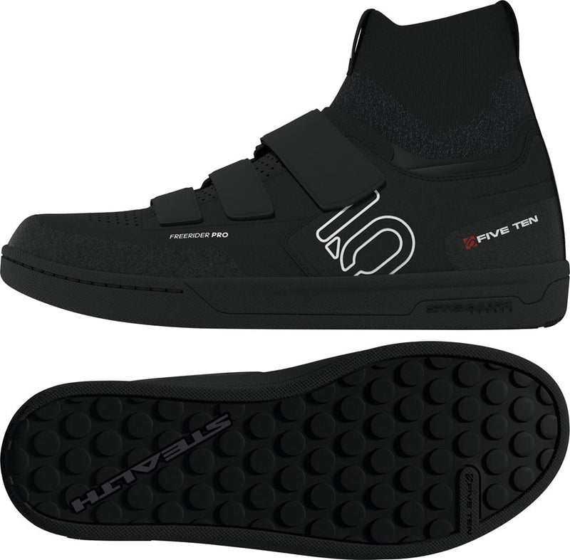 Load image into Gallery viewer, Five Ten Freerider Pro Mid VCS Flat Shoes - Men's BLK / Footwear White / Carbon 7.5