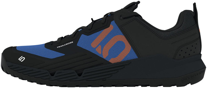 Load image into Gallery viewer, Five Ten Trailcross XT Flat Shoes - Men's Core BLK/Pure Orange/Ray Blue 9.5