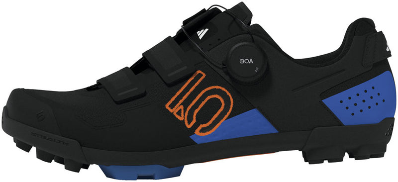Load image into Gallery viewer, Five Ten Kestrel BOA Mountain Clipless Shoes - Men's Core BLK/Pure Orange/Ray Blue 14