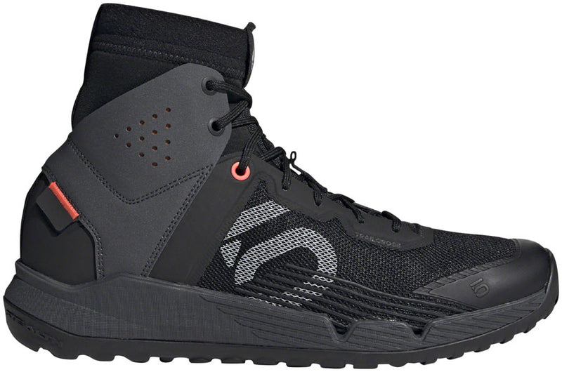 Load image into Gallery viewer, Five Ten Trailcross Mid Pro Flat Shoes - Men's Core BLK / Gray Two / Solar Red 12