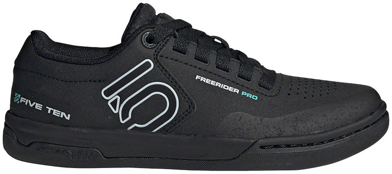 Load image into Gallery viewer, Five Ten Freerider Pro Flat Shoes - Women's Core BLK / Crystal White / Acid Mint 10.5