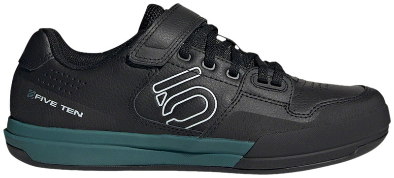 Load image into Gallery viewer, Five Ten Hellcat Mountain Clipless Shoes - Women's Core BLK / Crystal White / Hazy Emerald 10.5