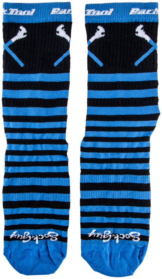 Load image into Gallery viewer, Park Tool SOX-6 Cycling Socks - Black/Blue Large/X-Large