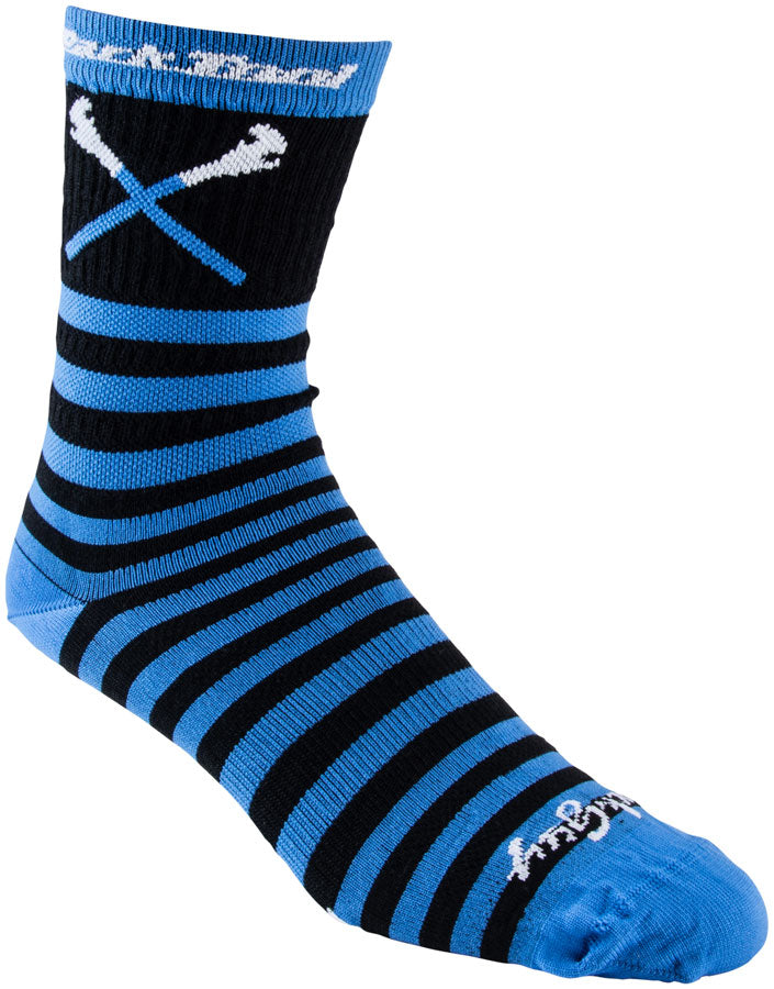 Load image into Gallery viewer, Park Tool SOX-6 Cycling Socks - Black/Blue Small/Medium