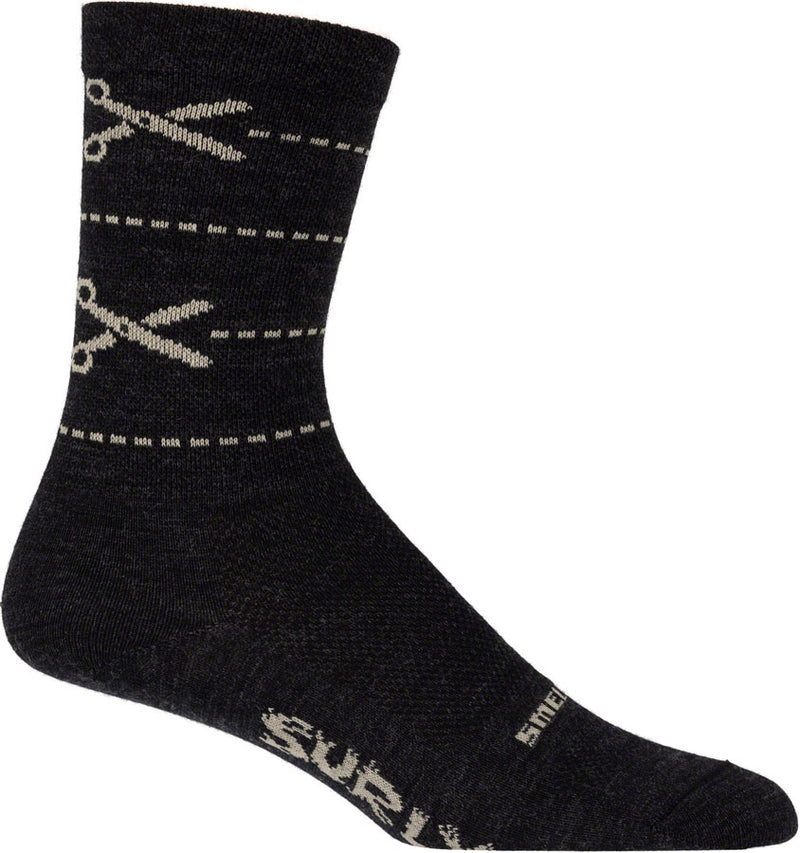 Load image into Gallery viewer, Surly Measure Twice Socks - Charcoal Small