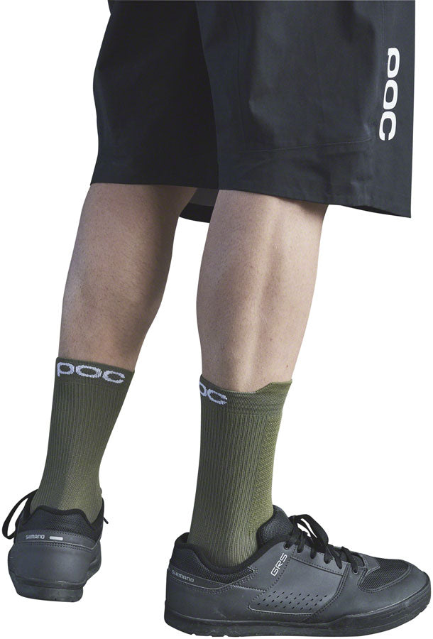 Load image into Gallery viewer, POC Lithe MTB Socks - Green Medium