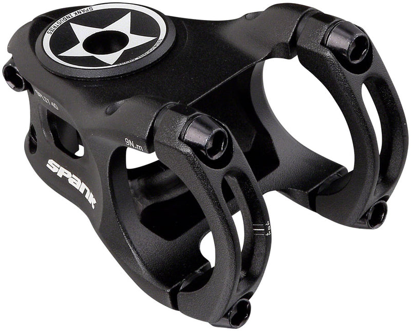 Load image into Gallery viewer, Spank Split 35 Stem - 40mm 35 Clamp +/-0 1 1/8" Aluminum Black