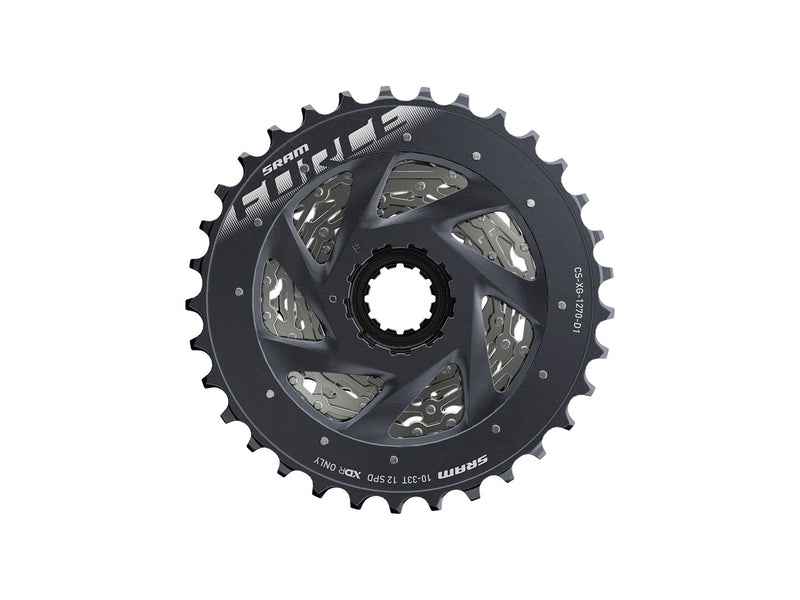 Load image into Gallery viewer, SRAM Force AXS XG-1270 Cassette - 12-Speed 10-33t Silver For XDR Driver Body D1