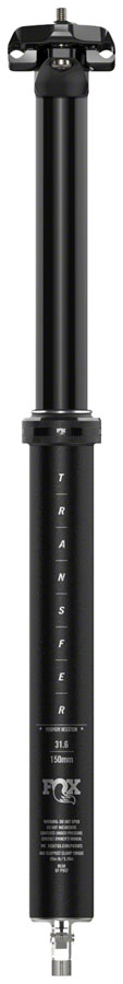 Load image into Gallery viewer, FOX Transfer Performance Elite Dropper Seatpost - 31.6 mm 180 mm Internal Routing Anodized BLK