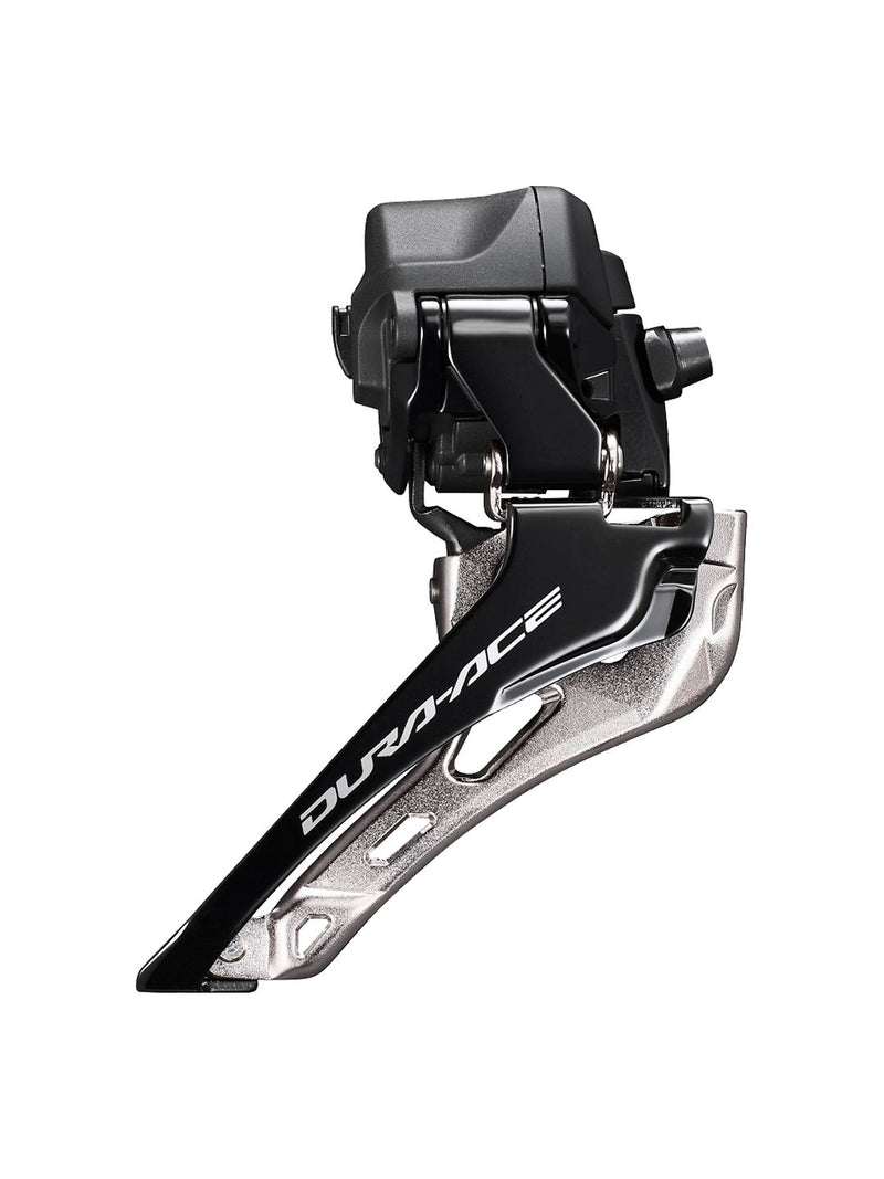 Load image into Gallery viewer, Shimano Dura-Ace FD-R9250 Di2 Front Derailleur - 2x12-Speed Braze-on Down Swing For 50-55t Max BLK/Silver