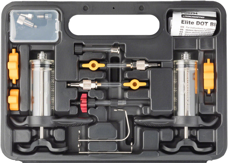 Load image into Gallery viewer, Jagwire Elite DOT Bleed Kit includes SRAM Avid Formula Hayes Hope Adapters