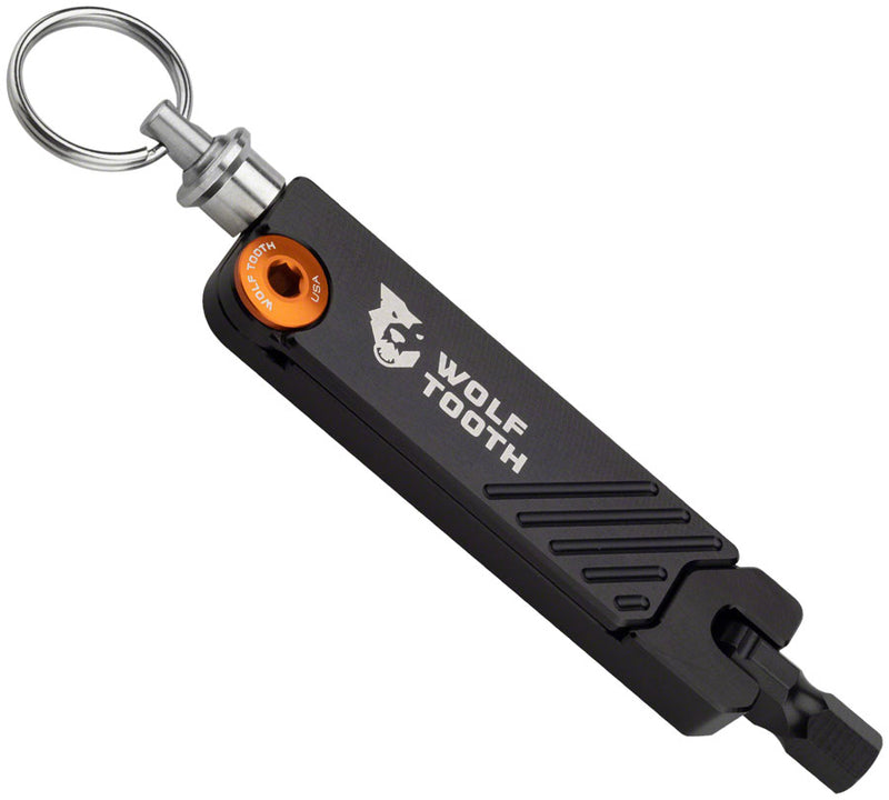 Load image into Gallery viewer, Wolf Tooth 6-Bit Hex Wrench Multi-Tool with Keyring - Gold