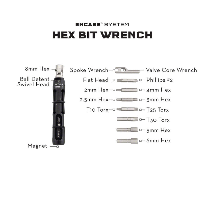 Load image into Gallery viewer, Wolf Tooth EnCase System Hex Bit Wrench Multi Tool