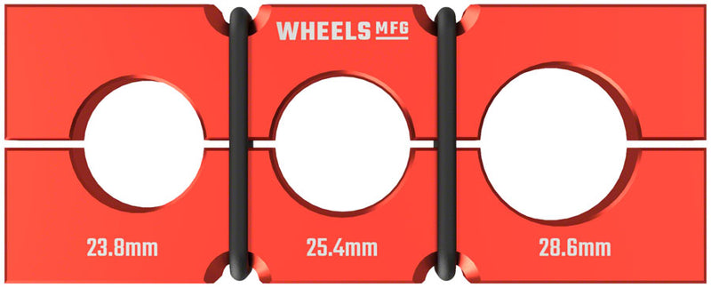 Load image into Gallery viewer, Wheels Manufacturing Vice Shaft Clamp - For Large Sized Common Suspension Components