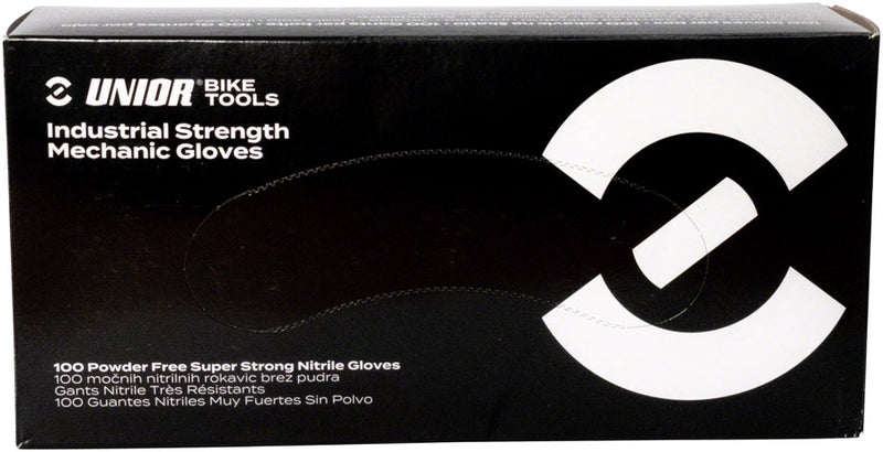 Load image into Gallery viewer, Unior Industrial Strength Nitrile Mechanic Gloves - Box 100 Medium