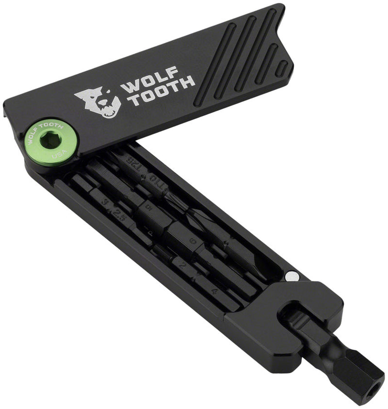 Load image into Gallery viewer, Wolf Tooth 6-Bit Hex Wrench - Multi-Tool Green