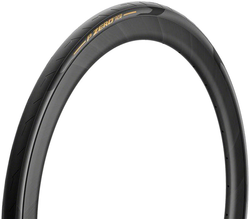 Load image into Gallery viewer, Pirelli P ZERO Race TLR Tire - 700 x 28 Tubeless Folding BLK/Gold SmartEvo SpeedCore