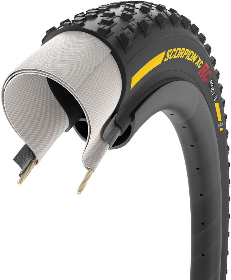 Load image into Gallery viewer, Pirelli Scorpion XC RC Tire - 29 x 2.4 Tubeless Folding YLW Label Team Edition Lite Race