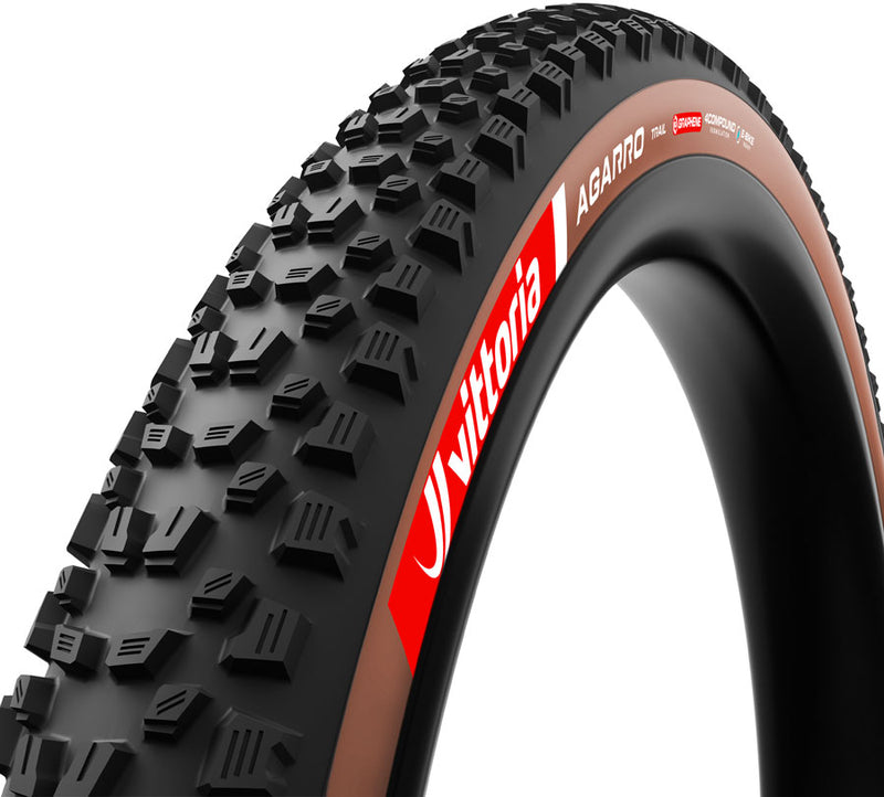 Load image into Gallery viewer, Vittoria Agarro Tire - 29 x 2.4 Tubeless Folding BLK/Brown 4C Trail TNT Graphene G2.0