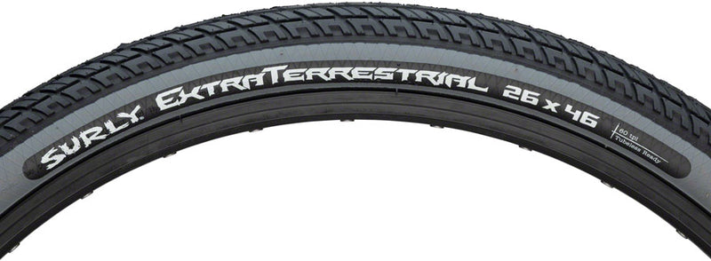 Load image into Gallery viewer, Surly ExtraTerrestrial Tire - 26 x 46c Tubeless Folding Black/Slate 60tpi