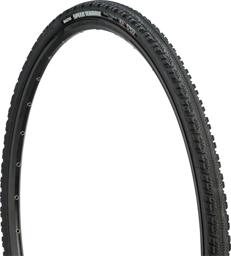 Load image into Gallery viewer, Maxxis Speed Terrane Tire - 700 x 33 Tubeless Folding Black Dual EXO